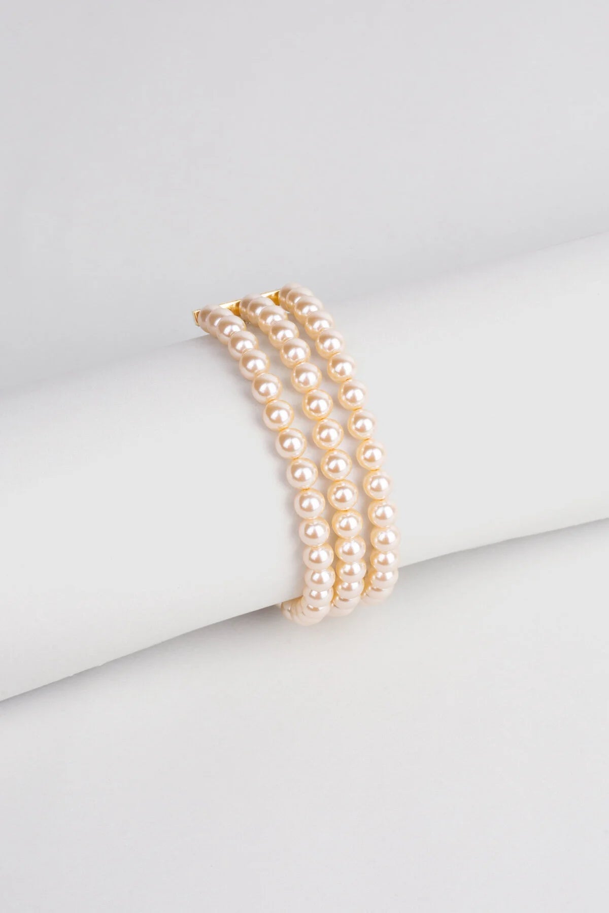 Charlotte 18 Ayar Sarı Altın Kaplama 20 Cm Gümüş Inci Bileklik 1168556244