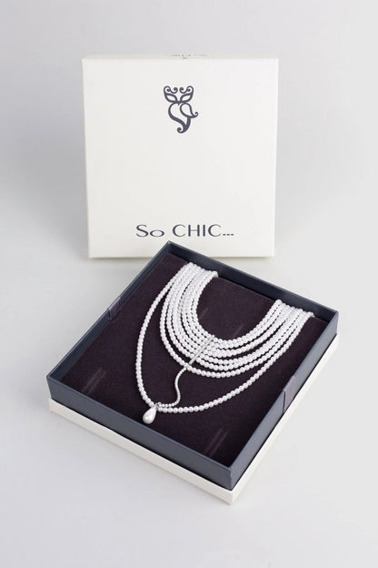 Emma 18 Ayar Beyaz Altın Kaplama 41 Cm Gümüş Choker Kolye 1180466299