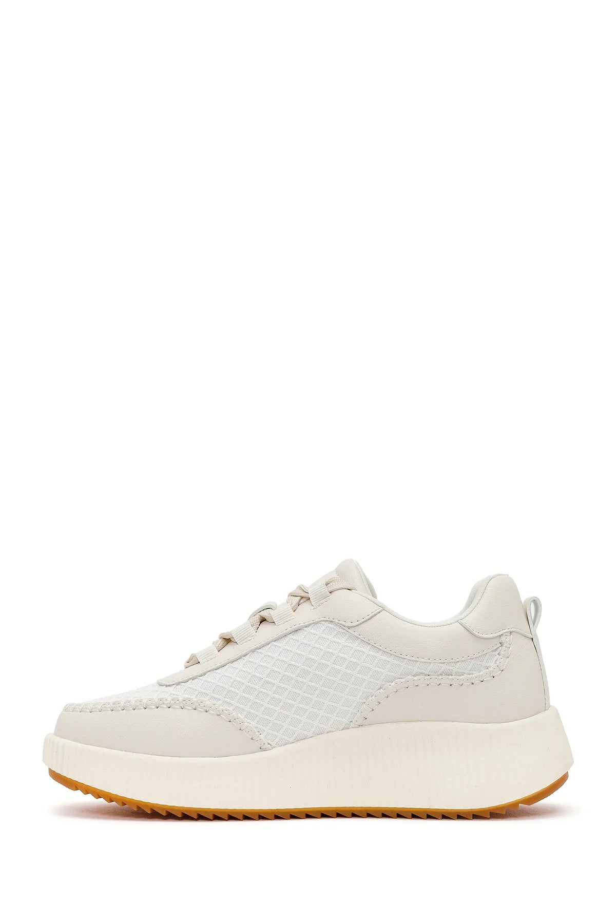 Kadın Beyaz Kalın Tabanlı Sneaker