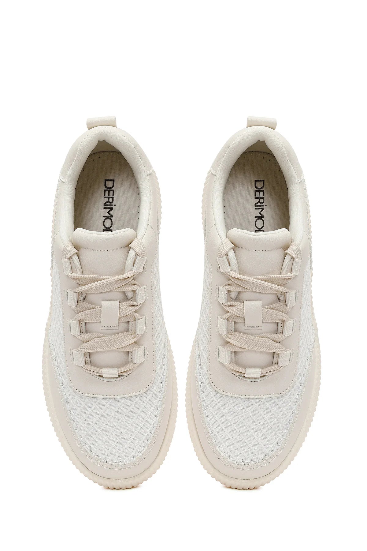 Kadın Beyaz Kalın Tabanlı Sneaker