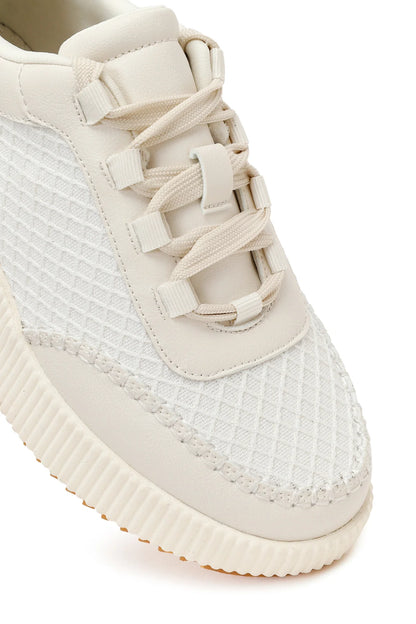 Kadın Beyaz Kalın Tabanlı Sneaker