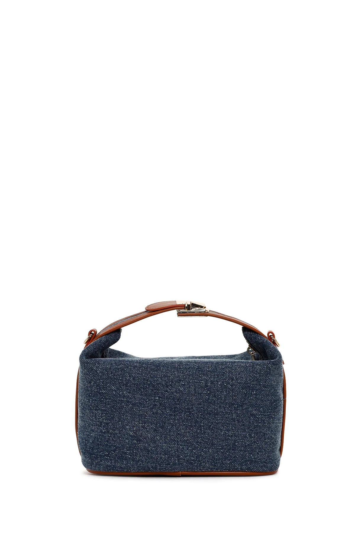 Kadın Mavi Uzun Askılı Jean Mini Çapraz Çanta