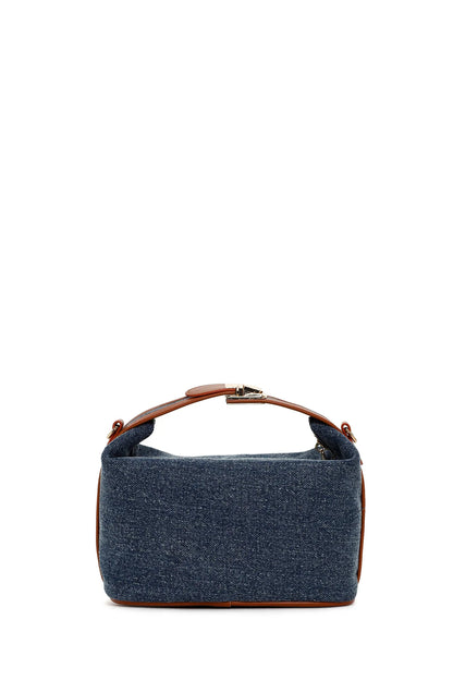 Kadın Mavi Uzun Askılı Jean Mini Çapraz Çanta