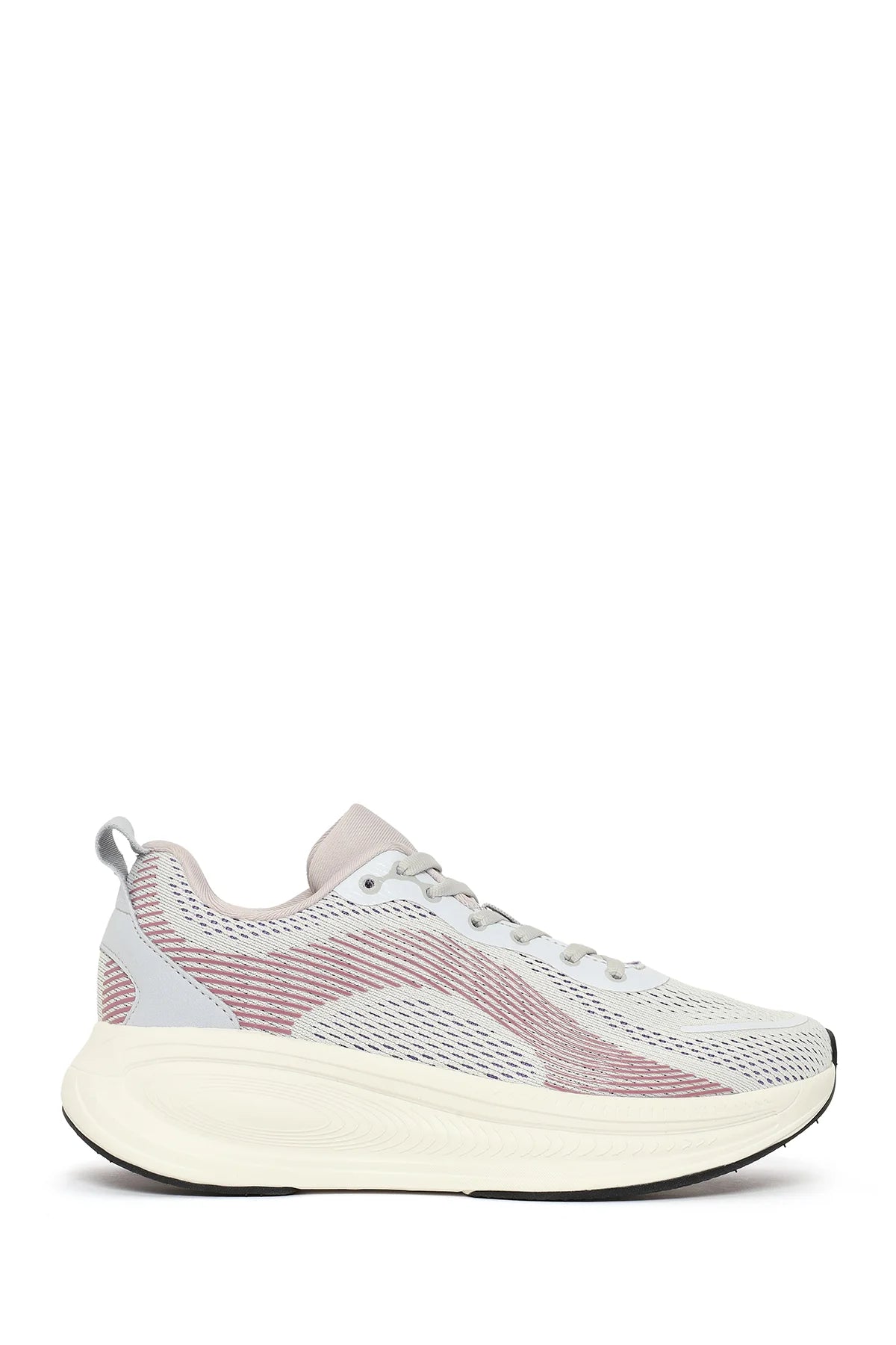Derimod Zero Kadın Mor Bağcıklı Kalın Tabanlı Kumaş Sneaker