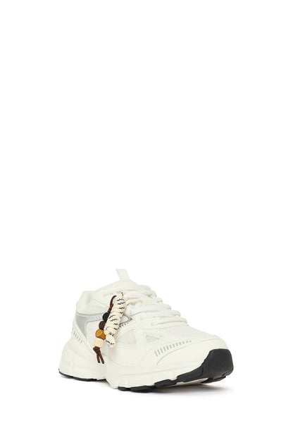 Kadın Beyaz Bağcıklı Kalın Tabanlı Charmlı Sneaker