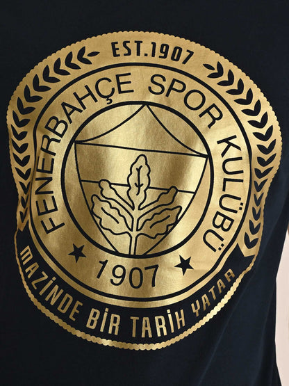 Fenerbahçe Lacivert Tribün Gold Çelenk Erkek Tshirt