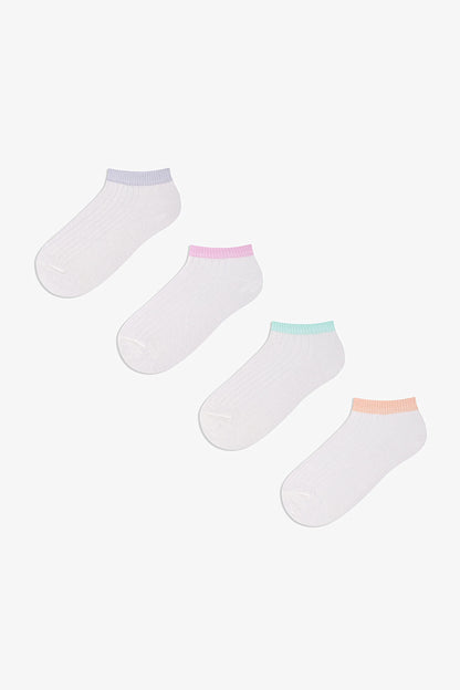 Kız Çocuk Pure Pastels 4 'lü Patik Çorap