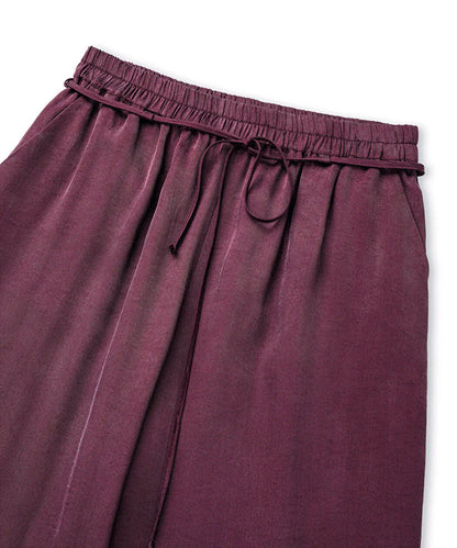Mor Parlak Dokulu Wide Leg Pantolon Is1260003245008 | Ipekyol