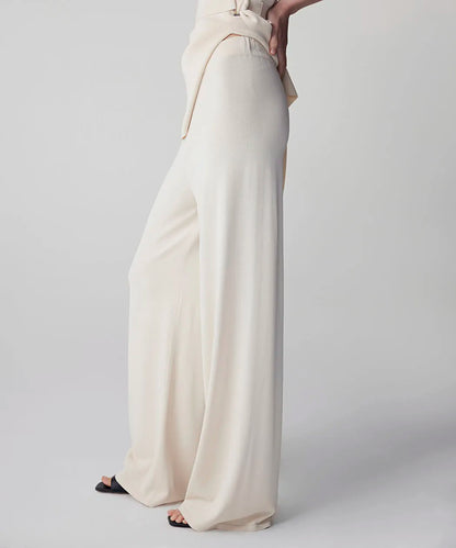 Ekru Wide Leg Triko Pantolon Is1260003159018 | Ipekyol