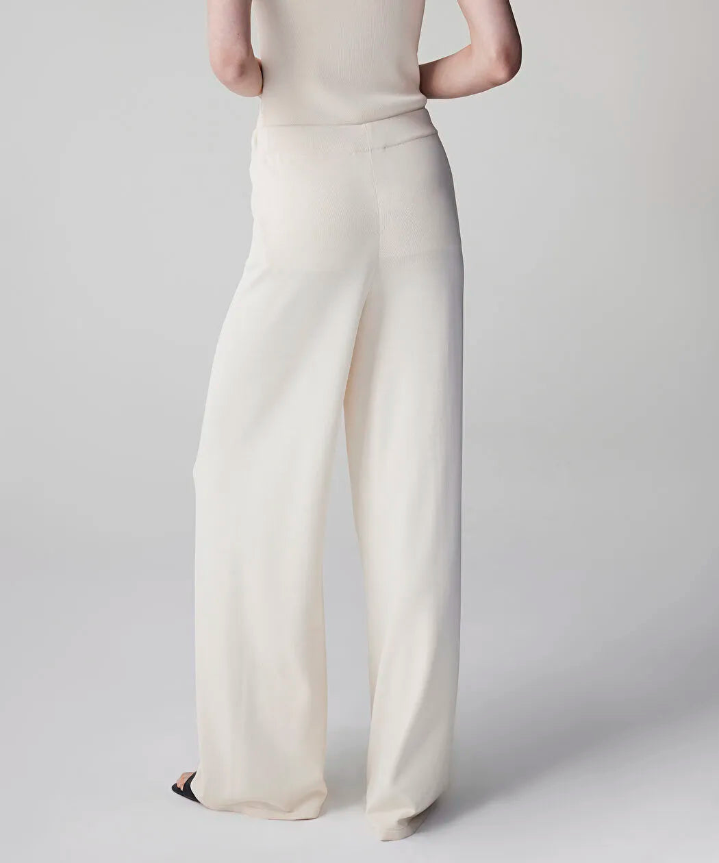 Ekru Wide Leg Triko Pantolon Is1260003159018 | Ipekyol