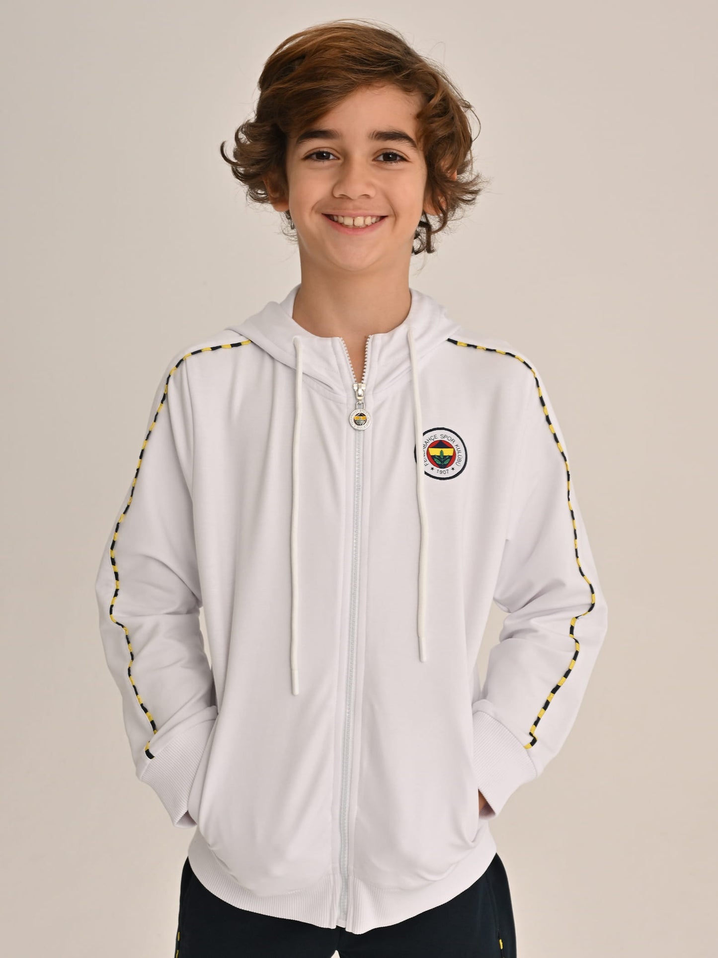 Fenerbahçe Beyaz Tribün Basic Çocuk Sweatshirt
