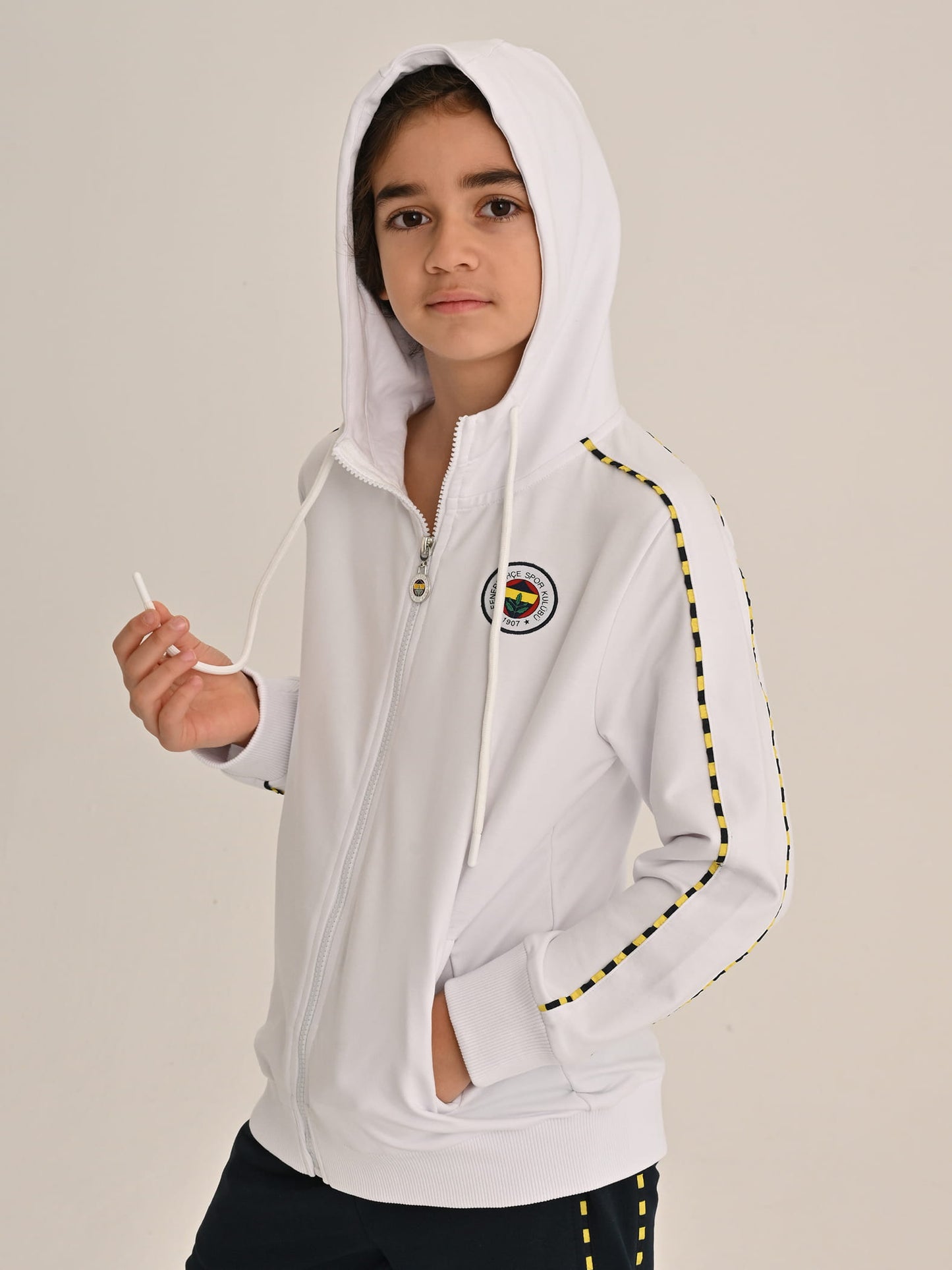 Fenerbahçe Beyaz Tribün Basic Çocuk Sweatshirt