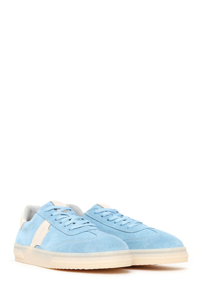 Kadın Mavi Bağcıklı Süet Deri Sneaker