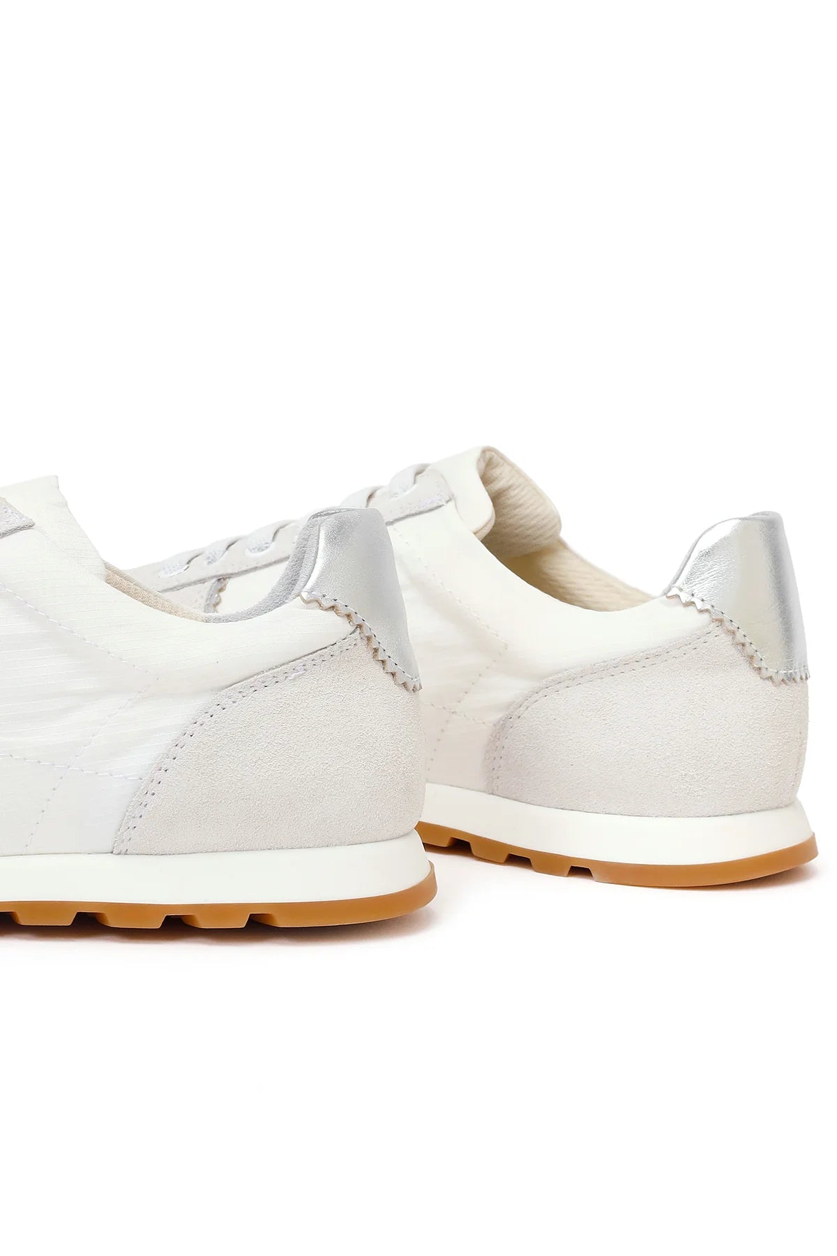 Kadın Beyaz Bağcıklı Deri Sneaker