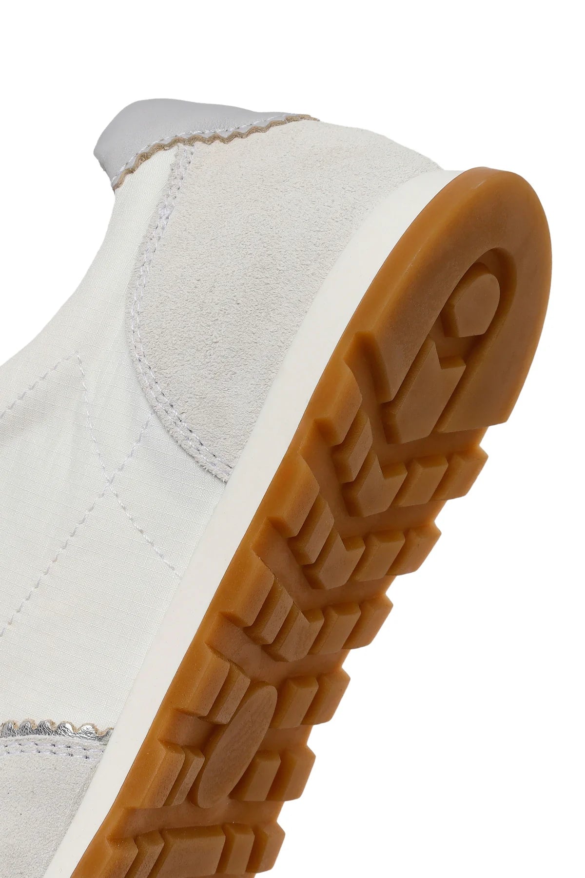 Kadın Beyaz Bağcıklı Deri Sneaker