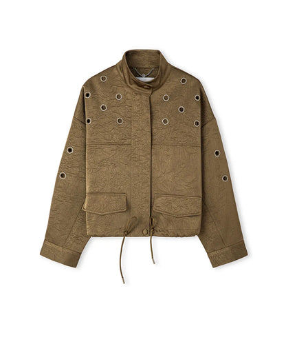 Haki Strass Taşlı Cutout Mont Is1260012021022 | Ipekyol