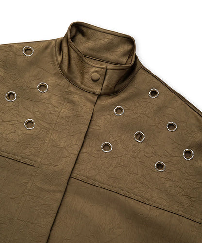 Haki Strass Taşlı Cutout Mont Is1260012021022 | Ipekyol