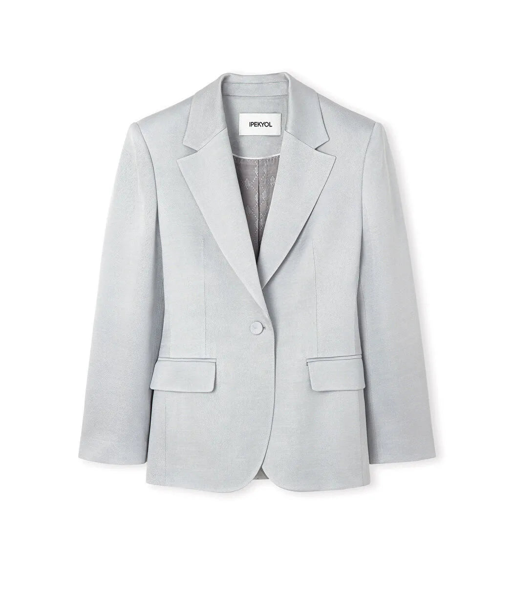 Gri Bel Vurgulu Blazer Is1260106035055 | Ipekyol