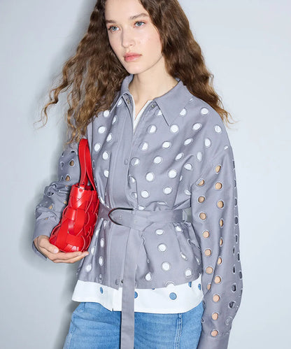 Gri Non Denim Ve Poplin Mix Ceket Is1260005105005 | Ipekyol