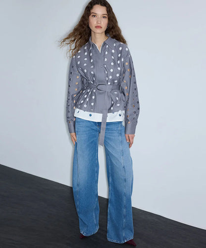 Gri Non Denim Ve Poplin Mix Ceket Is1260005105005 | Ipekyol