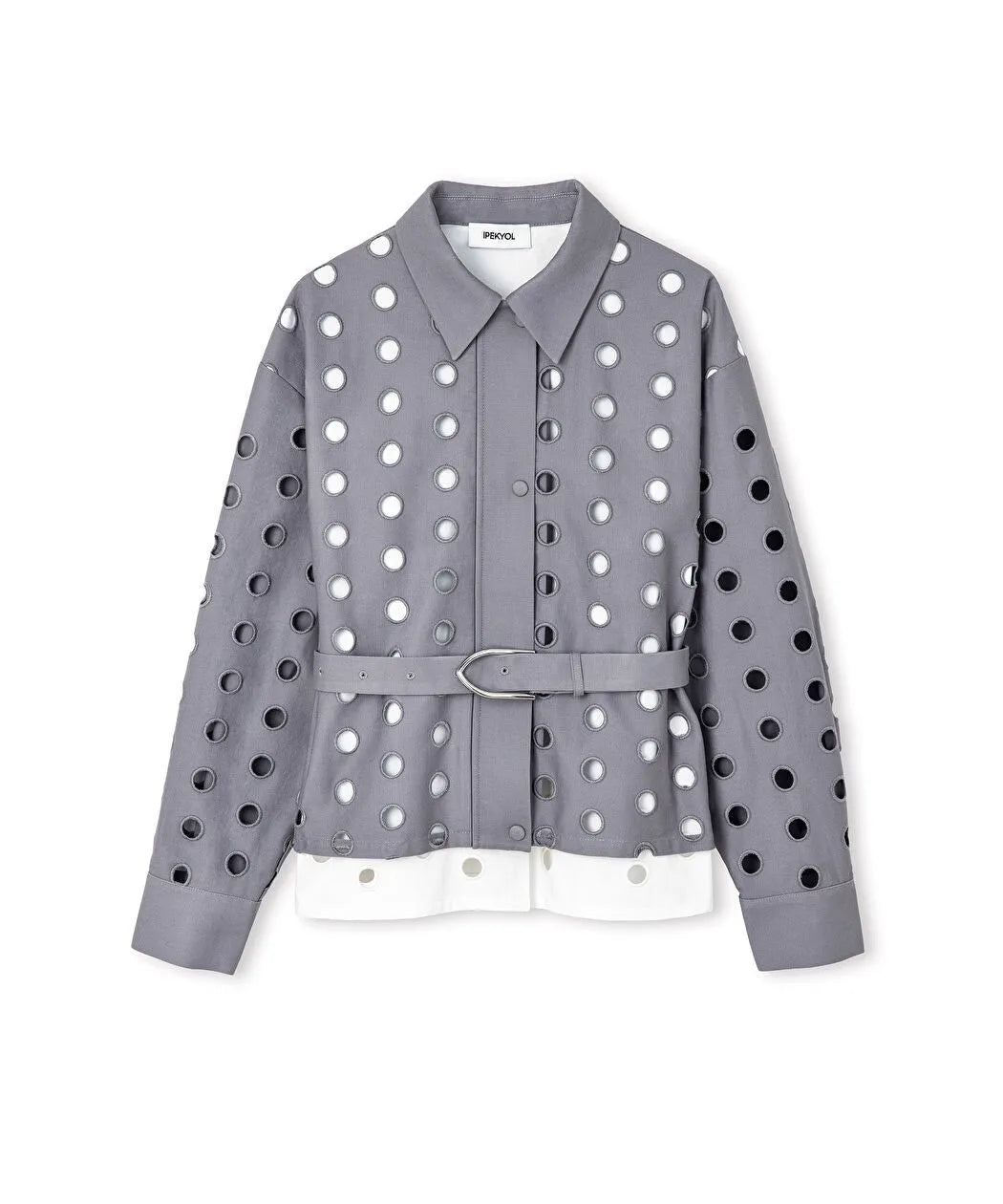 Gri Non Denim Ve Poplin Mix Ceket Is1260005105005 | Ipekyol