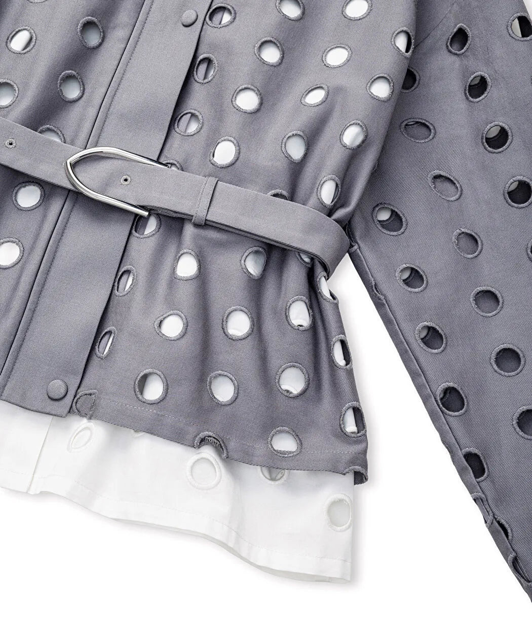 Gri Non Denim Ve Poplin Mix Ceket Is1260005105005 | Ipekyol