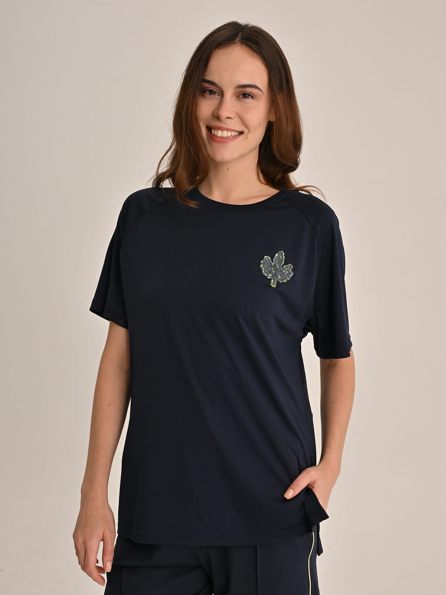 Fenerbahçe Lacivert Tribün Recycled Kadın Oversize Tshirt