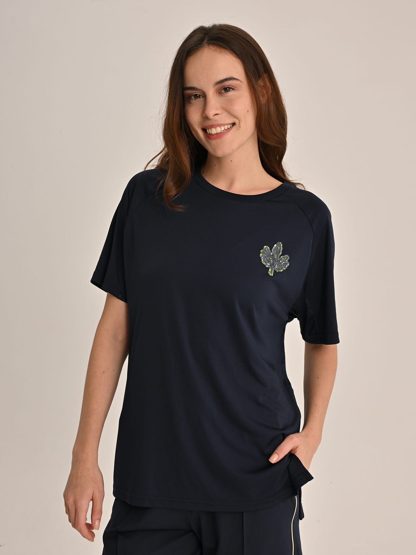 Fenerbahçe Lacivert Tribün Recycled Kadın Oversize Tshirt