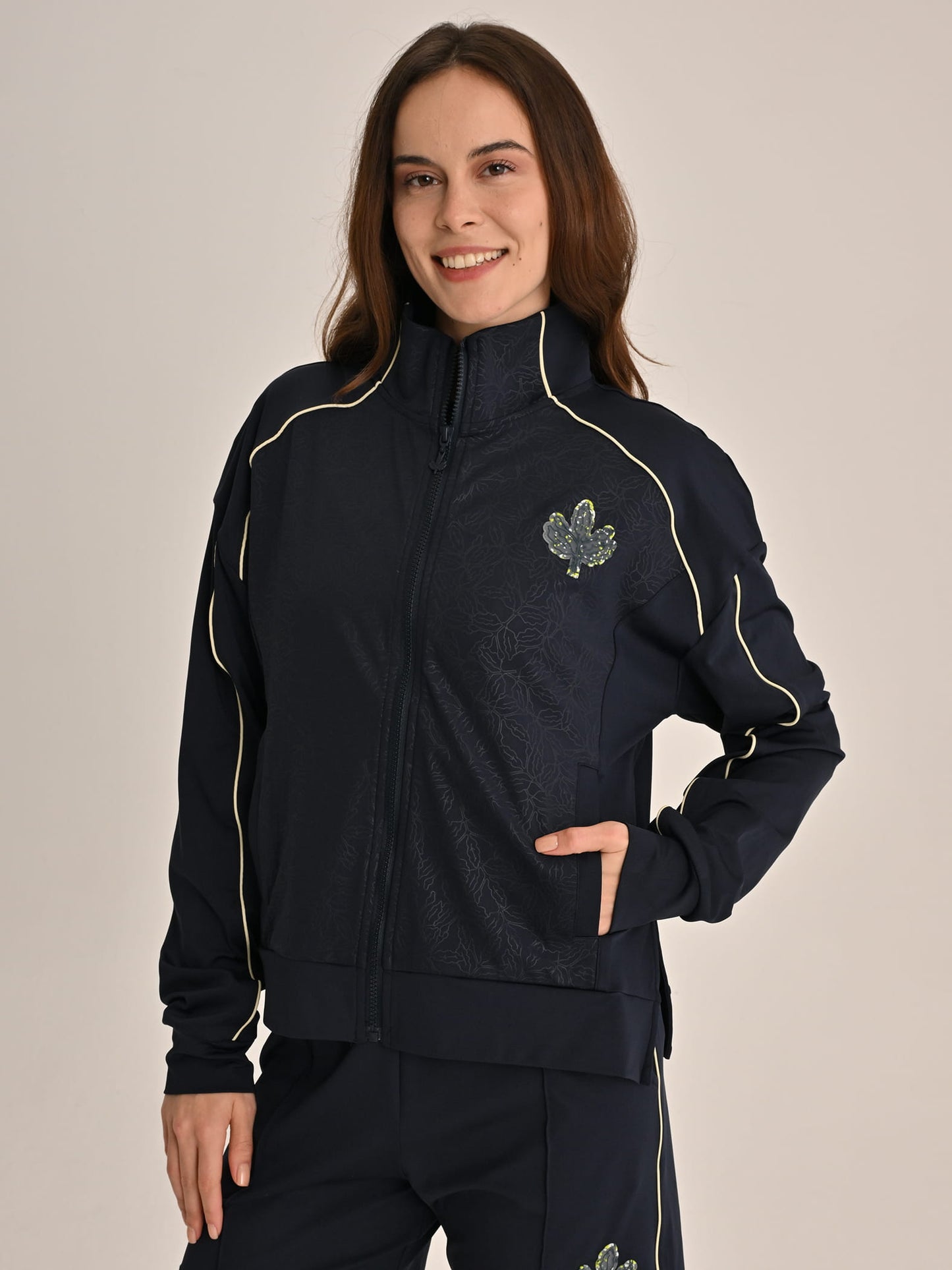 Fenerbahçe Lacivert Tribün Recycled Kadın Oversize Sweatshirt