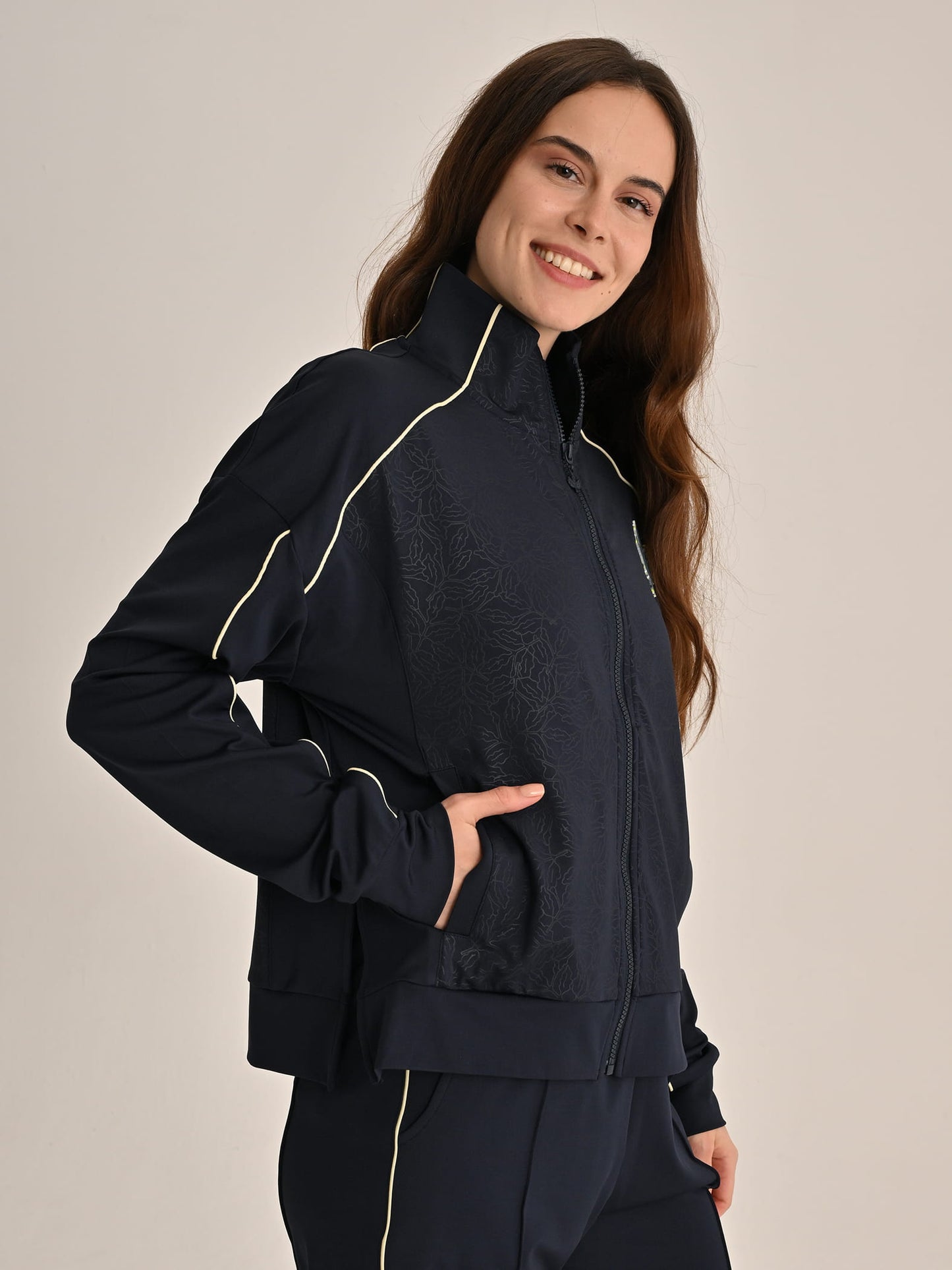 Fenerbahçe Lacivert Tribün Recycled Kadın Oversize Sweatshirt