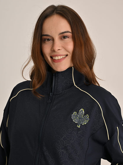 Fenerbahçe Lacivert Tribün Recycled Kadın Oversize Sweatshirt