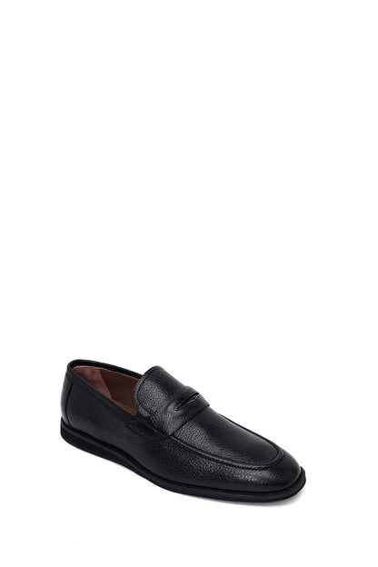 Erkek Siyah Deri Klasik Loafer
