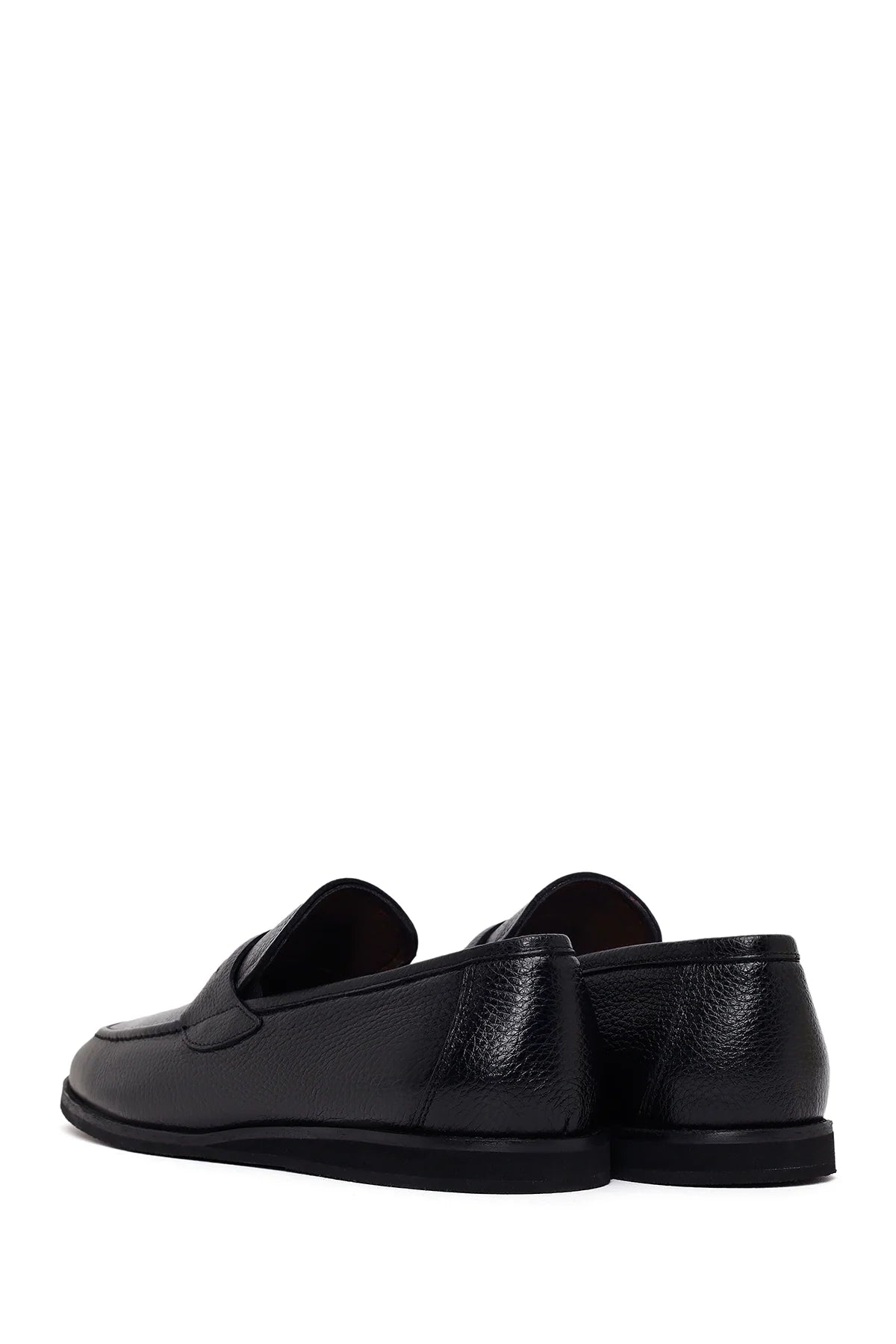 Erkek Siyah Deri Klasik Loafer