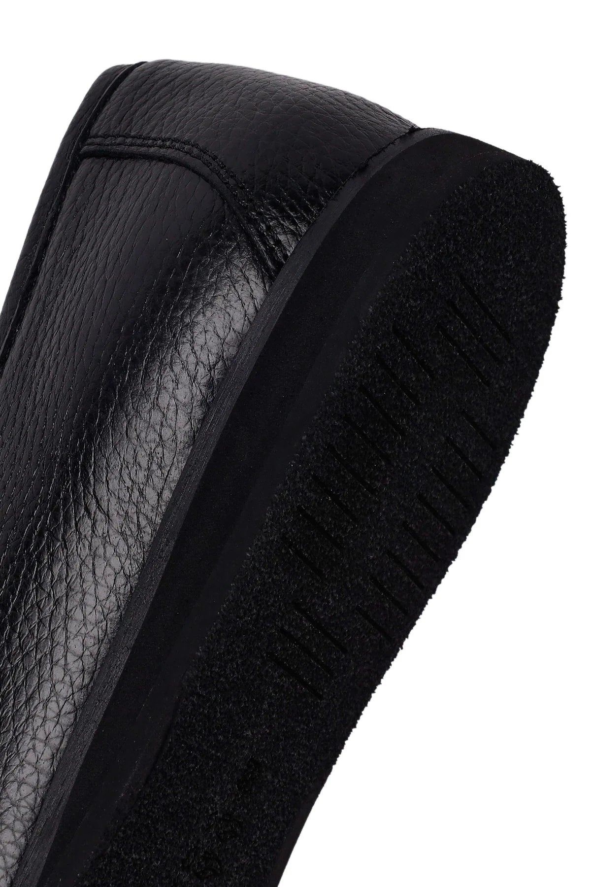 Erkek Siyah Deri Klasik Loafer