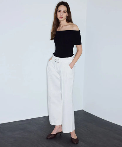 Beyaz Kemerli Non Denim Pantolon Is1260003240002 | Ipekyol