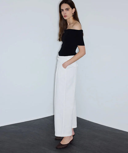 Beyaz Kemerli Non Denim Pantolon Is1260003240002 | Ipekyol