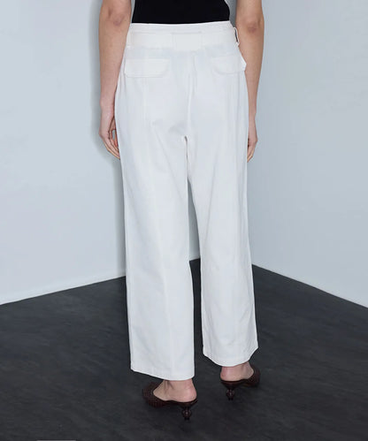 Beyaz Kemerli Non Denim Pantolon Is1260003240002 | Ipekyol