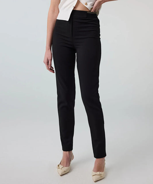 Siyah Lurex Bel Skinny Fit Pantolon Is1260003250001 | Ipekyol
