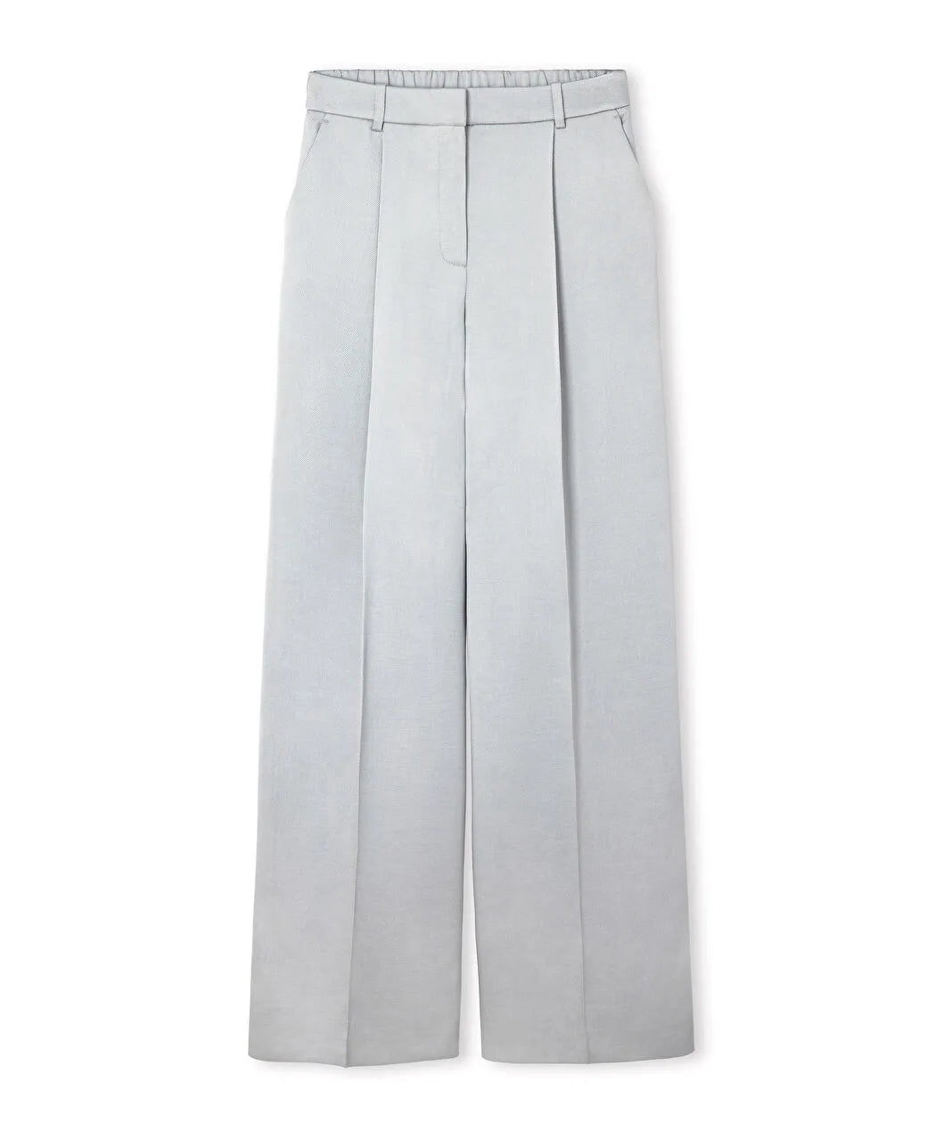 Gri Parlak Yüzeyli Wide Leg Pantolon Is1260003241055 | Ipekyol