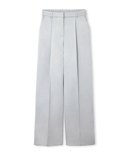 Gri Parlak Yüzeyli Wide Leg Pantolon Is1260003241055 | Ipekyol