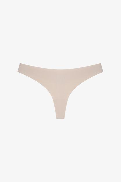 Seramik Bej Invisible Görünmez Lazer Kesim Tanga Külot