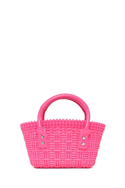 Kadın Pembe Uzun Askılı Mini Jelly Kol Çantası
