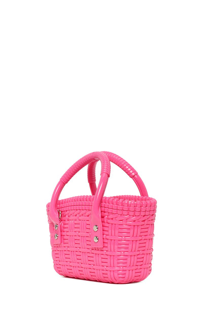 Kadın Pembe Uzun Askılı Mini Jelly Kol Çantası