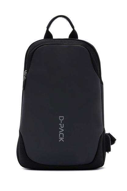 D-pack Erkek Gri Teknolojik Kumaş Çapraz Çanta
