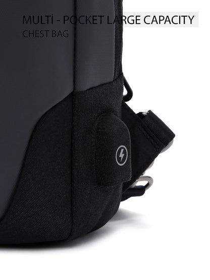 D-pack Erkek Gri Teknolojik Kumaş Çapraz Çanta