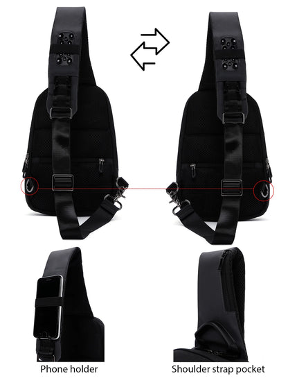 D-pack Erkek Gri Teknolojik Kumaş Çapraz Çanta