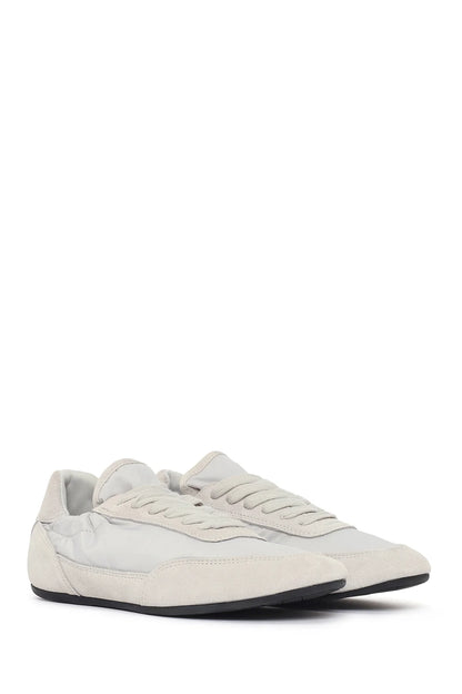 Kadın Gri Bağcıklı Deri Sneaker