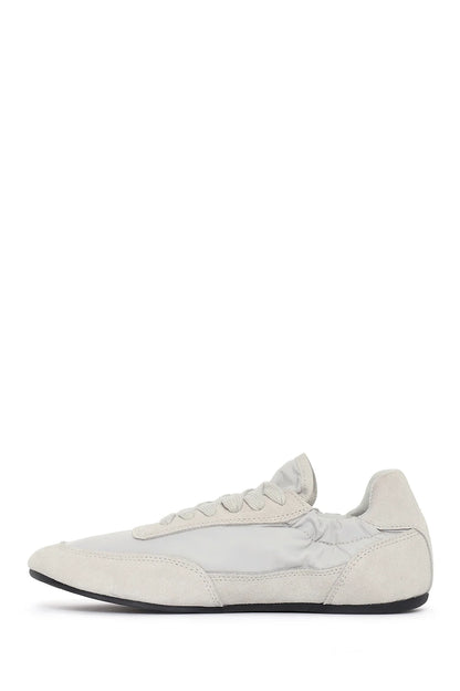 Kadın Gri Bağcıklı Deri Sneaker