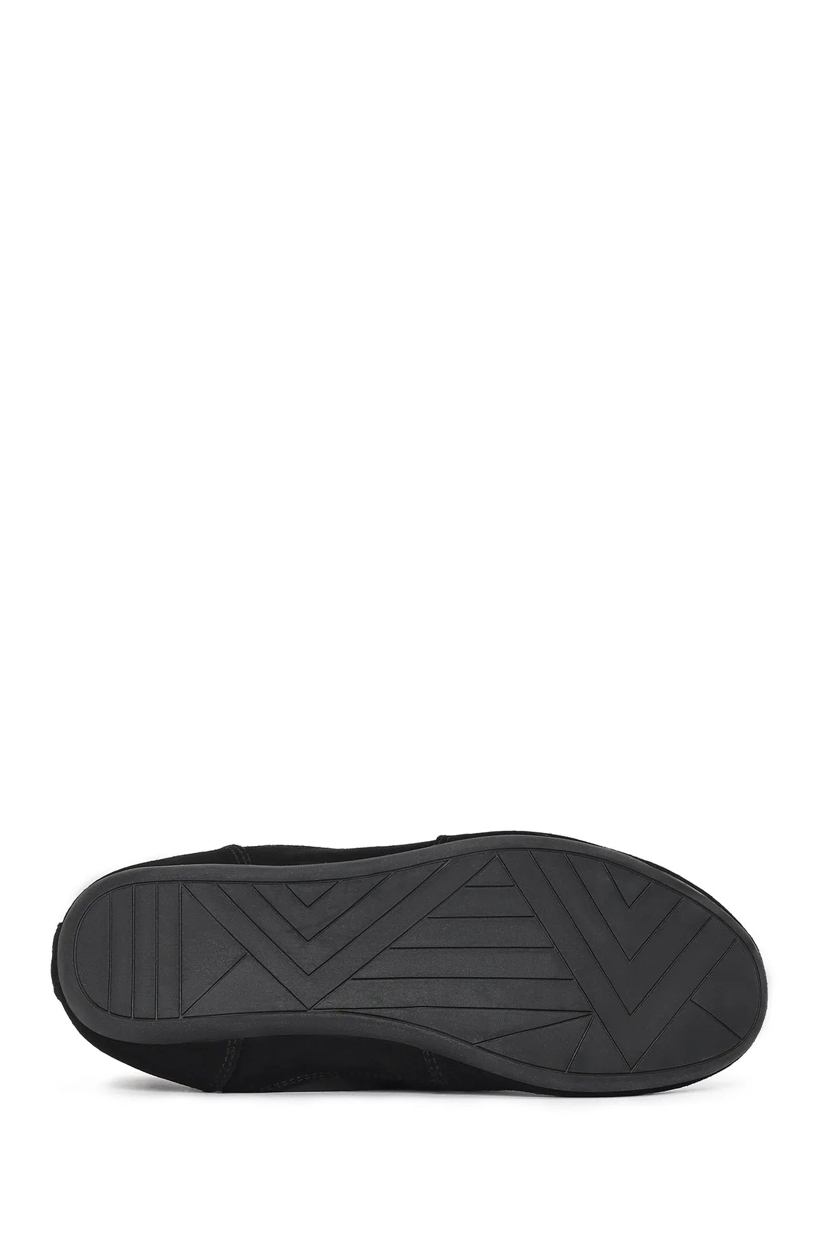 Kadın Siyah Bağcıklı Deri Sneaker