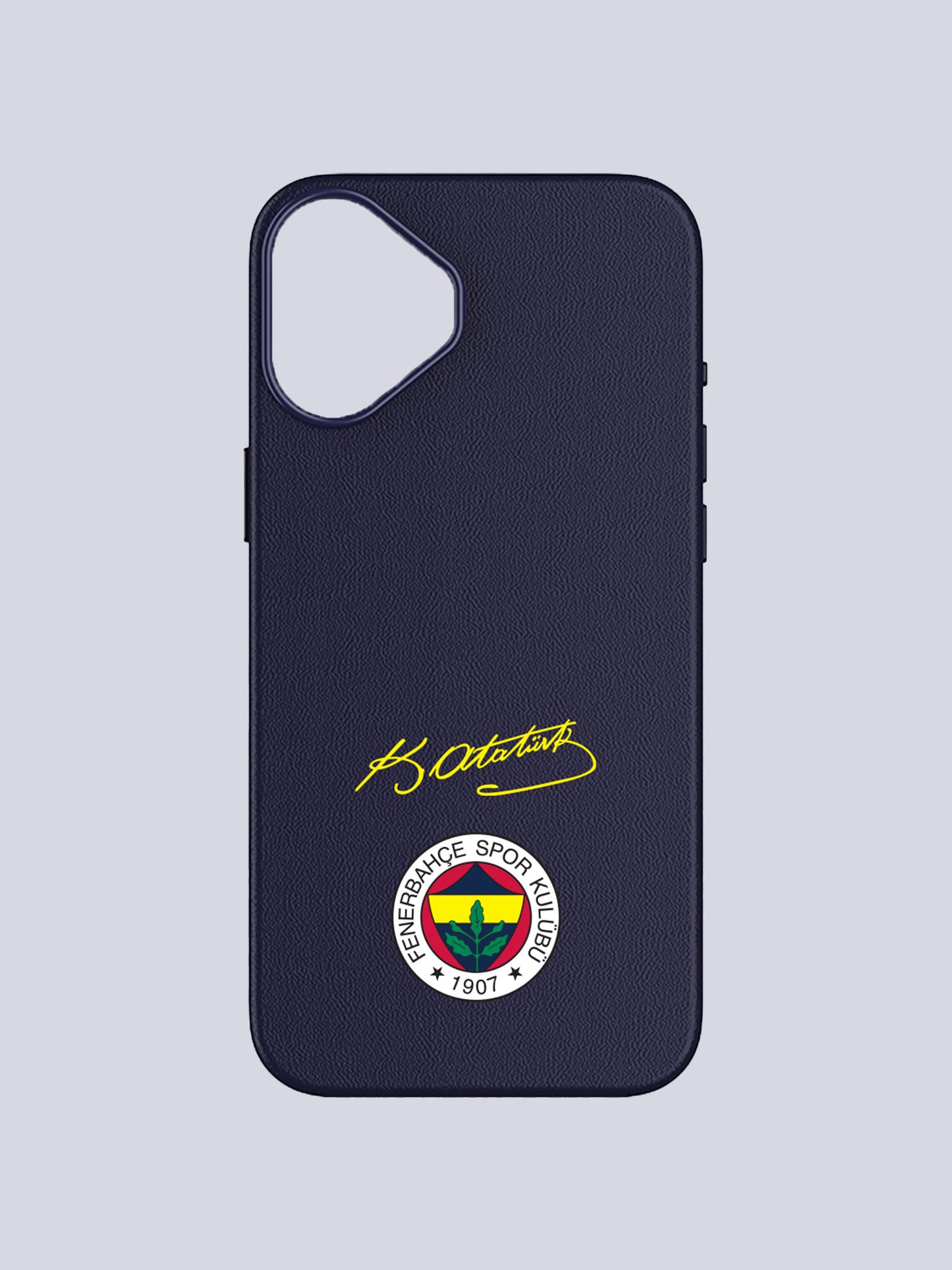 Fenerbahçe Lacivert Arma Atatürk Imza Deri Magsafe Telefon Kılıfı